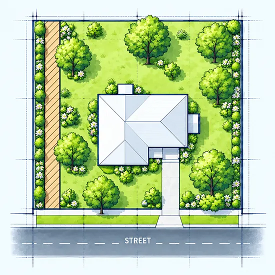 Illustrative property showing common planning constraints